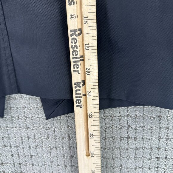 Ice Iceberg Pencil Skirt Womens 42/28 Black Waxed Lined Zip Pockets - Picture 7 of 11